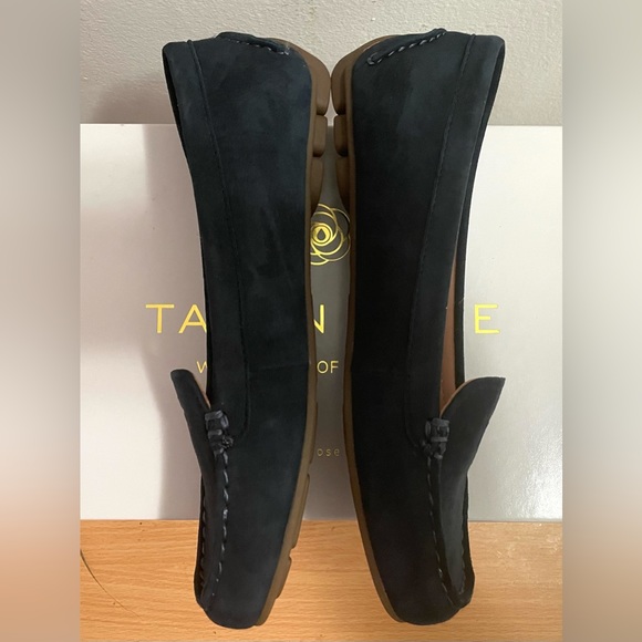 NIB! WATERPROOF TARYN ROSE KAREN SILKY SUEDE DRIVING LOAFERS US 5.5 EU 35.5 BLUE - Picture 2 of 13